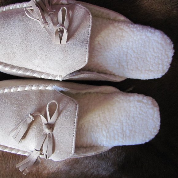 DREAMS PAIRS LADIES FAUX SHERPA & FAUX SUEDE SLIPPERS NEW IN BOX - Picture 3 of 9